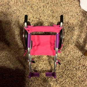Pink wheelchair